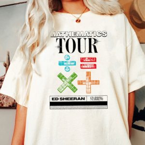 The Mathematics Tour Shirt, Ed Sheeran Mathematics Tour 2023 Shirt, Country Music Shirt,Mathematics America Tour, Gift for Fan