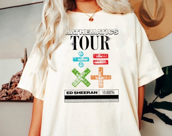 The Mathematics Tour Shirt, Ed Sheeran Mathematics Tour 2023 Shirt, Country Music Shirt,Mathematics America Tour, Gift for Fan