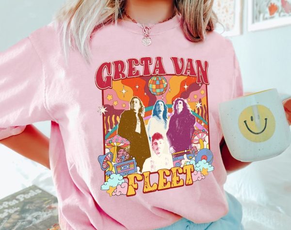 Retro Greta Van Fleet Shirt, Greta Van Fleet Shirt, Greta Van Fleet Shirt Women, Music Concert Graphic Tee, Gift for Fan