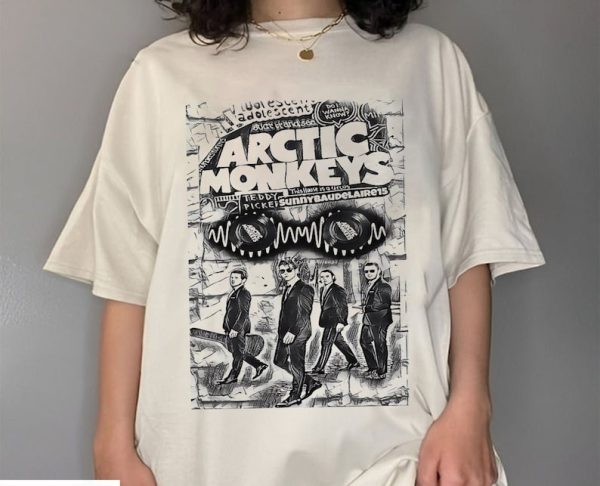 Arctic Monkeys Band T-shirt | Arctic Monkeys Lyric Shirt | Arctic Monkeys Merch | Arctic Monkeys Doodle | Artic Monkeys | AM album t-shirt