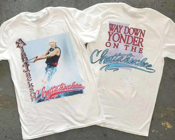 1992 Alan Jackson Way Down Yonder On The Chattahoochee Shirt, Alan Jackson Shirt, Gift For Fan, Music Shirt, Love Music Shirt.