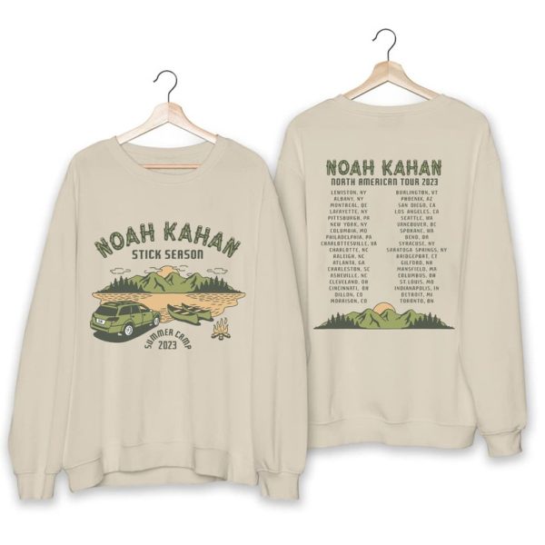 Noah Kahan Stick Season 2023 Tour Shirt, Noah Kahan Pop Music Shirt, Noah Kahan Tour 2023 Gift For Fan, Stick Season Summer Camp Shirt