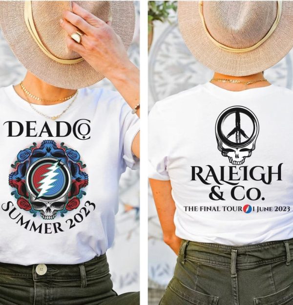 PERSONALIZED Comfort Colors Unisex Dead & Company Unisex T-Shirt | Final Tour 2023 With Stealie on Front | City or Venue and Date(s) On Back