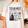 The Eras Tour T-shirt with Tour Dates | Taylor Swift Concert Merch | Swiftie Gift | Vintage Style Tee |Unisex Garment-Dyed