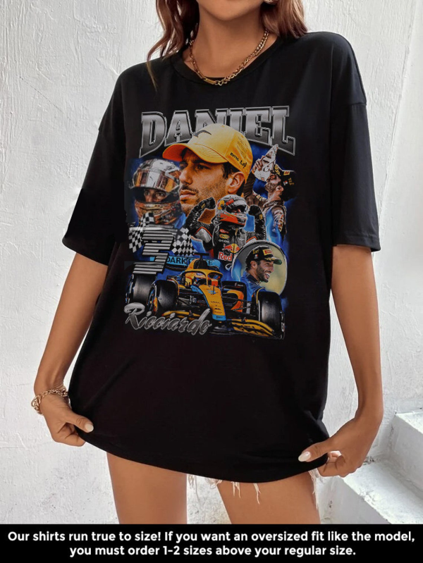 Daniel Ricciardo Shirt, Formula One shirt, Classic 90s Graphic Tee, Unisex, Vintage Bootleg, Gift, Retro