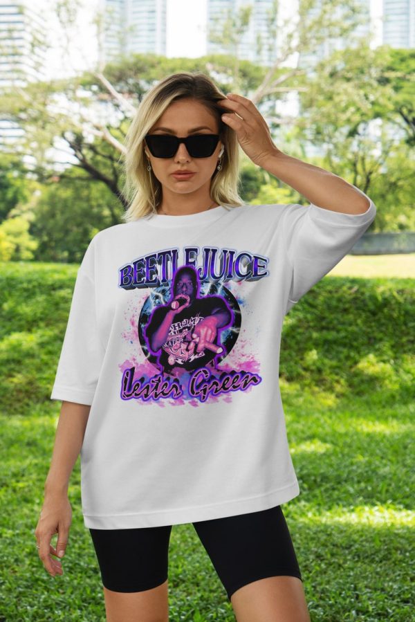 Beetlejuice TShirt, Lester Green Merch, Lester Green Shirt, Trending Shirt, Gift, Retro, Vintage Bootleg, Howard Stern, Just Hanging Around