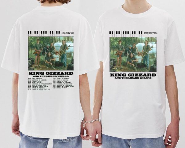 King Gizzard & The Lizard Wizard Shirt, King Gizzard Shirt, Rock Band Music Shirt, 2023 Tour Shirt, King Gizzard World Tour 2023, Fan Gifts