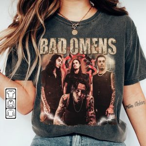 Bad Omens Music Shirt, Vintage 90S Y2K Retro Bootleg, The Death Of Peace Of Mind Album World Tour Ticket 2023 Tee Gift For Fan