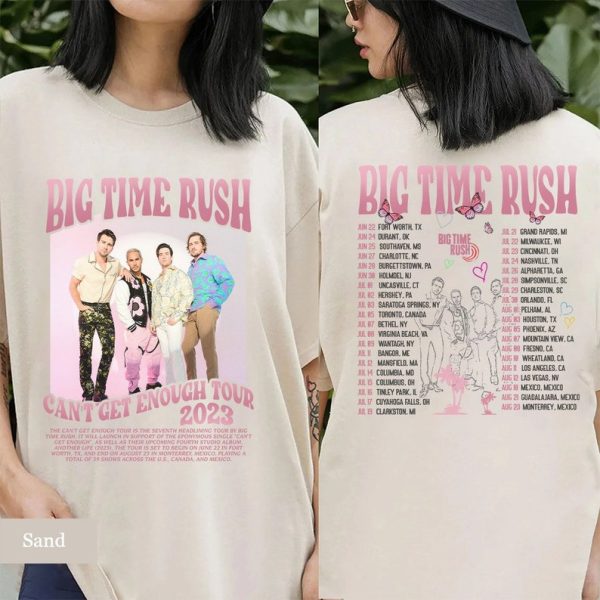 Vintage Big Time Rush Band Shirt, Big Time Rush Tour Shirt, Big Time Rush Can’t Get Enough Tou,Pop Music Shirt Fan Merch