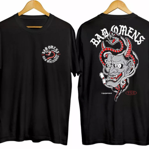 2023 Bad Omens Band Hannya T-Shirt, Bad Omens A Tour Of The Concrete Jungle Tour 2022 2023 T-Shirt, Bad Omens Shirt, 2023 Tour Shirt