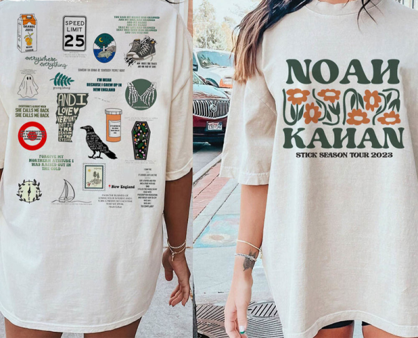 Noah Kahan Stick Season 2023 Tour Shirt, Noah Kahan Folk Pop Music Shirt, Noah Kahan Tour 2023 Illustrated Album, Stick Season Shirt