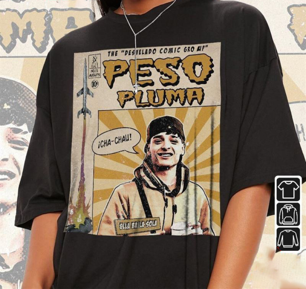 Peso Pluma Music Shirt, Peso Pluma Merch Gift For Fan Sweatshirt, Peso Pluma World Tour 2023 Shirt, Peso Pluma Concerts Fan Tee