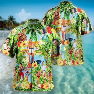 Elvis Presley Aloha Hawaiian Shirt, Elvis Hawaiian Shirt, Aloha Summer Tee, Tropical Button Shirt,Aloha Vibes Beach Shirt, Gift for men