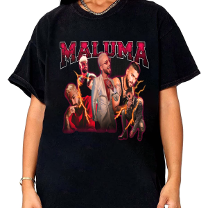 Vintage Maluma Shirt, Retro Maluma Fan Shirt, Maluma Bootleg Shirt, Maluma Y2k Clothing, Maluma Shirt For Fan