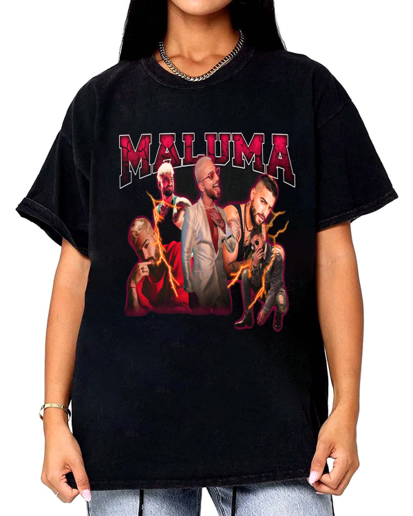 Vintage Maluma Shirt, Retro Maluma Fan Shirt, Maluma Bootleg Shirt, Maluma Y2k Clothing, Maluma Shirt For Fan