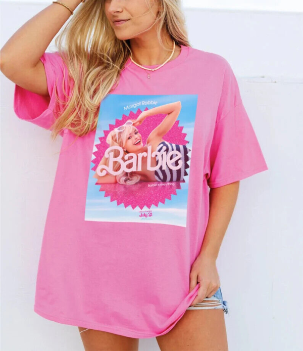 Margot Robbie Vintage Retro Shirt, Margot Robbie Shirt, Margot Robbie Barbie 2023 Shirt, Barbie Movie Fan Shirt, Margot Robbie Fan Shirt