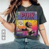 P!nk Comic Shirt, Sweatshirt 90s Vintage Merch Book Art P!nk Trustfall World Tour Album Graphic Tee Unisex Fan Gift Hoodie High Quality