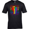 Pride t-shirt, LGBTQ+ gym apparel, Pride workout gear, Rainbow Pride Month, LGBTQ+ gym motivation, diversity, Inclusive workout clothing,