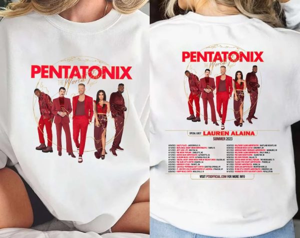 Pentatonix The World Tour Summer 2023 T-Shirt Sweatshirt, Pentatonix Tour 2023 Shirt, Pentatonix World Tour Shirt, 2023 Music Festival