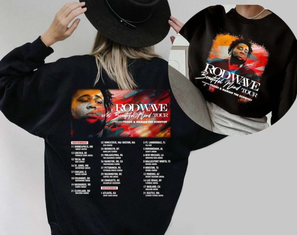 Rod Wave Tour Sweatshirt, Beautiful Mind Tour Shirt, Rapper Tour Shirt, Country Music Tour 2023 Shirt, Music Tour Shirt 2023, Gift For Fan.