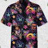 Horror Movie Retro Hawaii Shirt, Horror Movie Button Down Shirt, Horror Character Summer Shirt, Horror Gifts For Women Men