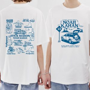 Noah Kahan Stick Season 2023 Tour Shirt, Noah Kahan Folk Pop Music Shirt, Noah Kahan Tour 2023 Illustrated Album, Stick Season Shirt