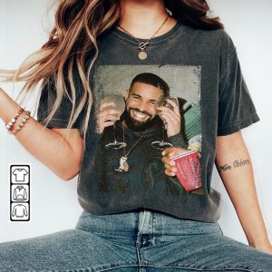 Vintage Drake Rap Shirt, Drake Rapper 90s Graphic Tee, Hip Hop Legends Retro Vintage Unisex Gift Hoodie