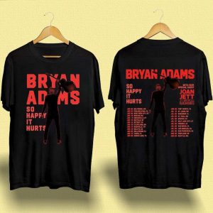 Bryan Adams Tour 2023 T-Shirt, So Happy Hurts Tour, Vintage Bryan Adams Shirt, 1985 Bryan Adams Shirt, Vintage Pop Rock Music, Gift For Fan