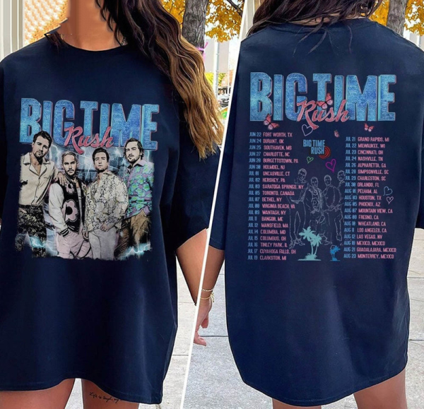 Big Time Rush Tshirt, Big Time Rush ant Get Enough Tour Shirt, Big Time Rush 2 side Shirt, 2023 Tour Shirt, Big Time Rush Merch, BTR Band