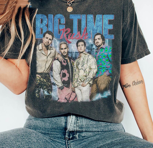 90s Vintage Big Time Rush Band Shirt, Big Time Rush Tee, Big Time Rush Vintage Sweatshirt Music, Pop Music Fan Merch, Pop Music Shirt