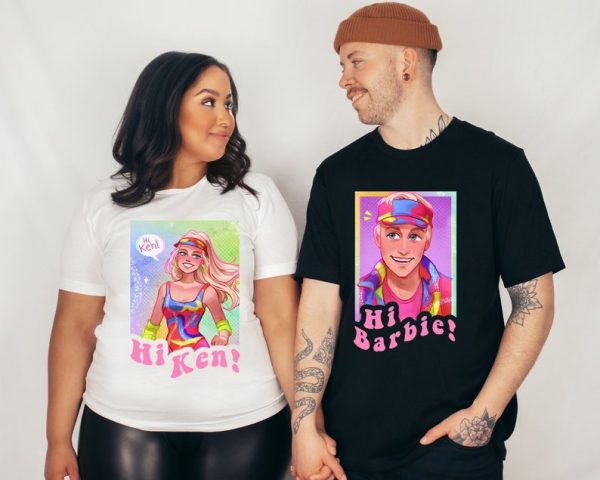 Barbie and Ken Couples Matching T-Shirt, Barbie T-Shirt, Ken Shirt