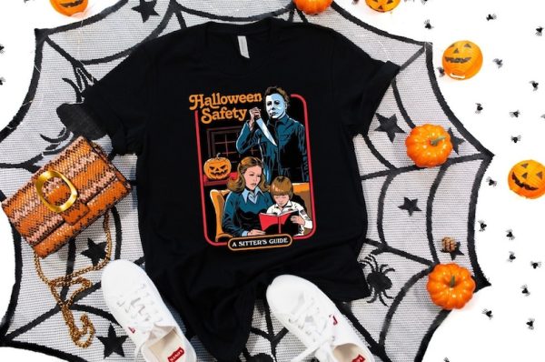 Halloween Safety Shirt, Horror Movie Shirt, Movie Night Tee, A Sitter’s Guide Shirt, Michael Myers Shirt, Serial Killer Shirt, Halloween Tee