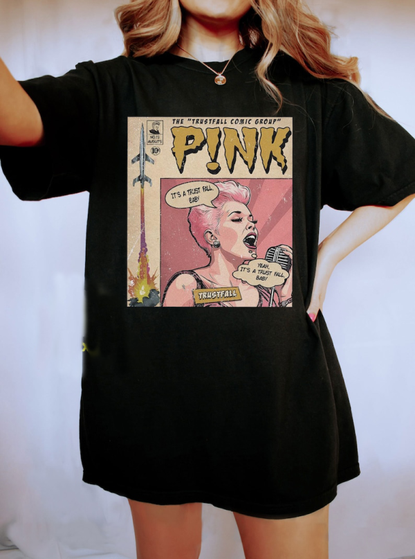 P!nk Pink Singer Summer Carnival 2023 Tour T-Shirt, Trust fall Album Shirt, Pink Tour Shirt