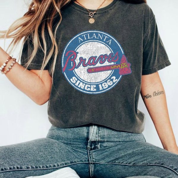 Atlanta Braves Baseball Shirt, Black ATL T-shirt, Atlanta Braves Shirt, Atl Shirts, Womens and Mens ATL Tee, Braves Shirt