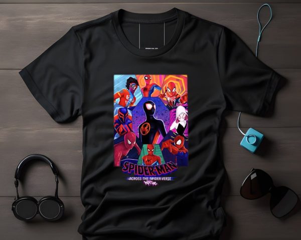 Spiderman Across The Spider-Verse T-shirt, Spiderman Multiverse T-shirt, Miles Morales T-shirt, Birthday Gift, Movie T-shirt