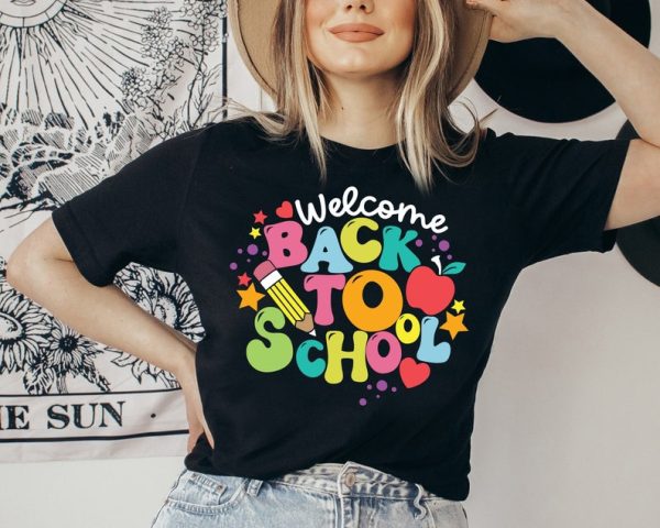 Welcome Back To School Shirt, Teacher Shirt, First Day Of School Shirt, Back To School Shirt, Teacher Tee, Teacher Apparel, Hello School Tee