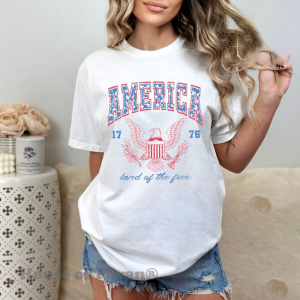 USA shirt, Summer BBQ t-shirt, Red White and Blue, America Tee, Women’s 4th of July, Fourth of July Shirt T-Shirt, 1776 Tee