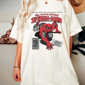 Vintage 90s Marvel The Amazing Spider Man Shirt, Retro Spiderman Comic Shirt, , Marvel Avengers Spiderman Tshirt