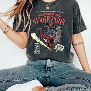 Retro Spider-Punk Shirt, Spider-Punk Shirt, Spiderman Comic Shirt, Spiderman 2023 Shirt, Spider-Man Across the Spider-Verse