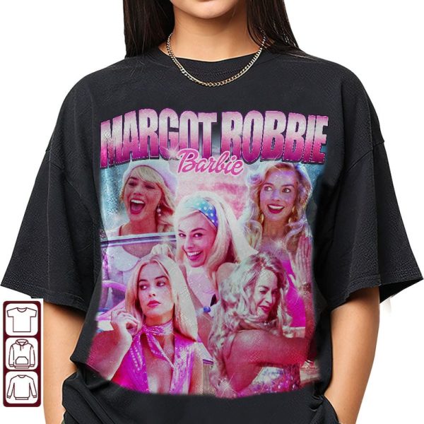 Margot Robbie 90s Vintage Shirt, Margot Robbie Shirt, Margot Robbie Tee, Barbie Shirt, Barbie Tee, Barbie Merch, Barbie (2023)