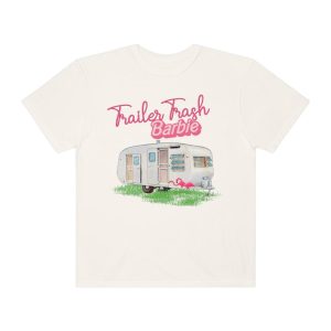 Funny barb tshirt, trailor trash shirt, summer tee, VSCO sorority outift, group shirts, humorous clothing, vintage camper