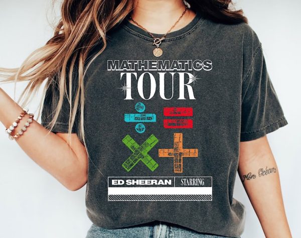 Ed Sheeran The Mathematics Tour Shirt, 2023 Ed Sheeran Tour Shirt