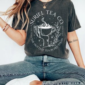 Suriel Tea Co Comfort Colors shirt,Acotar Sweater,Bookish Sweat,Sarah J Maas Shirt,A Court Of Thorns And Roses,Suriel Tea Tshirt,Acotar Tee