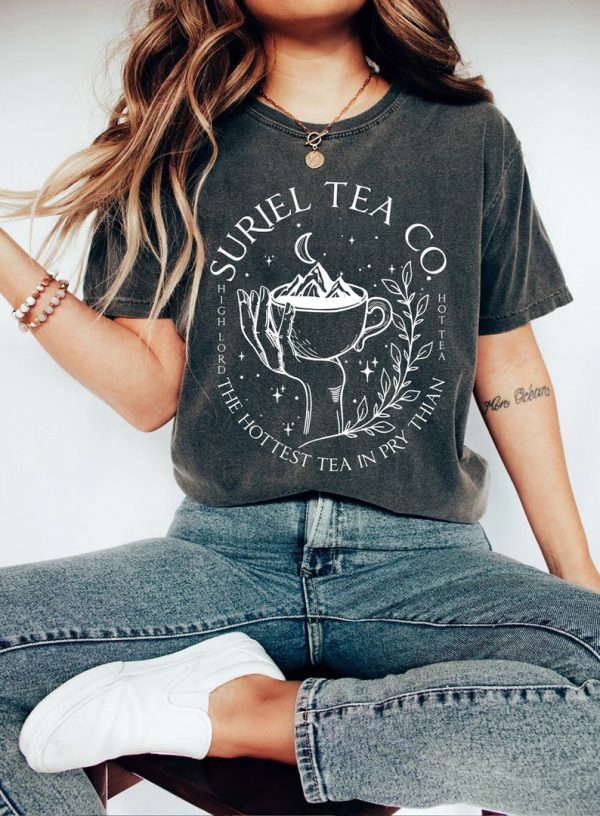 Suriel Tea Co Comfort Colors shirt,Acotar Sweater,Bookish Sweat,Sarah J Maas Shirt,A Court Of Thorns And Roses,Suriel Tea Tshirt,Acotar Tee