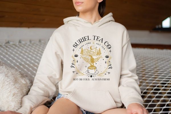 Suriel Tea CO Hoodie, Acotar Hoodie, Sarah J Maas Bookish Hoodie, A Court Of Thorns And Roses, Acotar Velaris Sweater, Sarah J Maas Hoodie