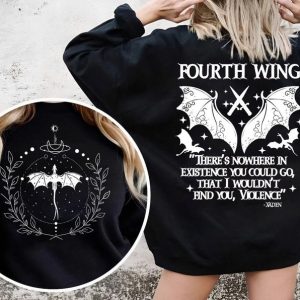 Fourth Wing 2 Sided Sweatshirt, Dragon Rider Shirt, Rebecca Yarros Violet Sorrengail, Xaden Riorson, Romantasy Fantasy, Bookish Booktok Gift