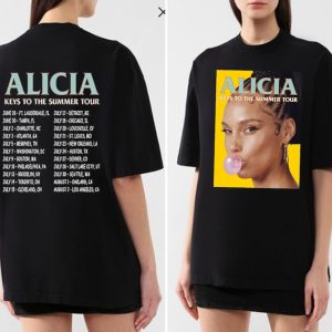 Alicia Keys Music Shirt World Tour 2023 T-Shirt, Alicia Keys Summer Tour 2023 Shirt, Alicia Keys Fan , Alicia Keys Shirt