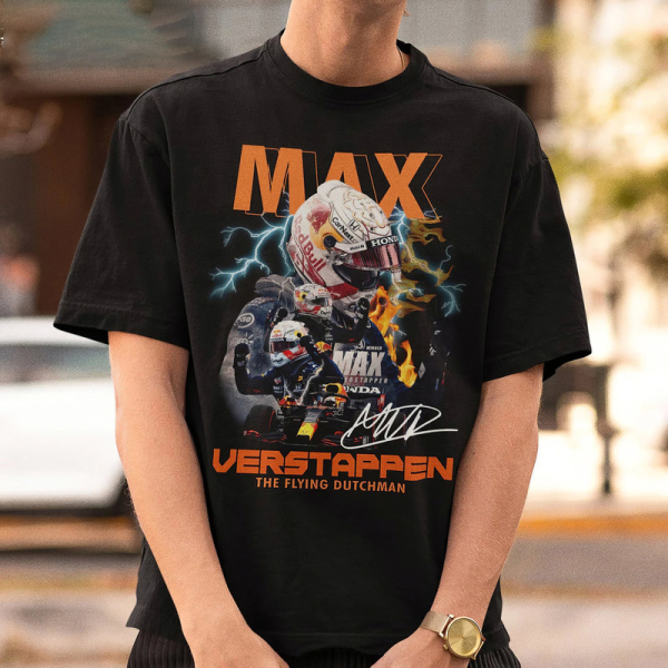 Max Verstappen Vintage Washed T-Shirt, Formula Racing F1 Homage Graphic Unisex Long Sleeve, Bootleg Retro 90’s Fans Hoodie Gift