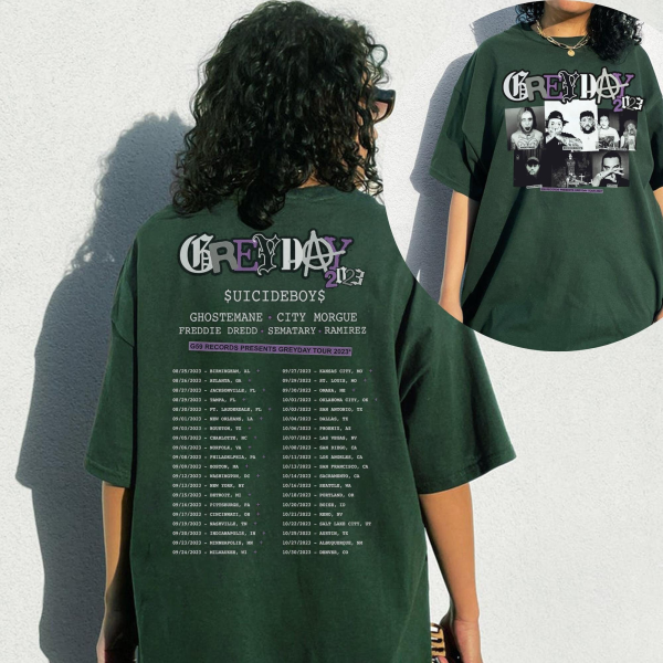 Grey Day Tour 2023 Suicideboys shirt, Suicideboys Hip Hop Shirt, Music Tour 2023