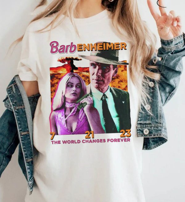 Barbenheimer Barbie Shirt, Trendy Oppenheimer Unisex Hoodie Tee Tops